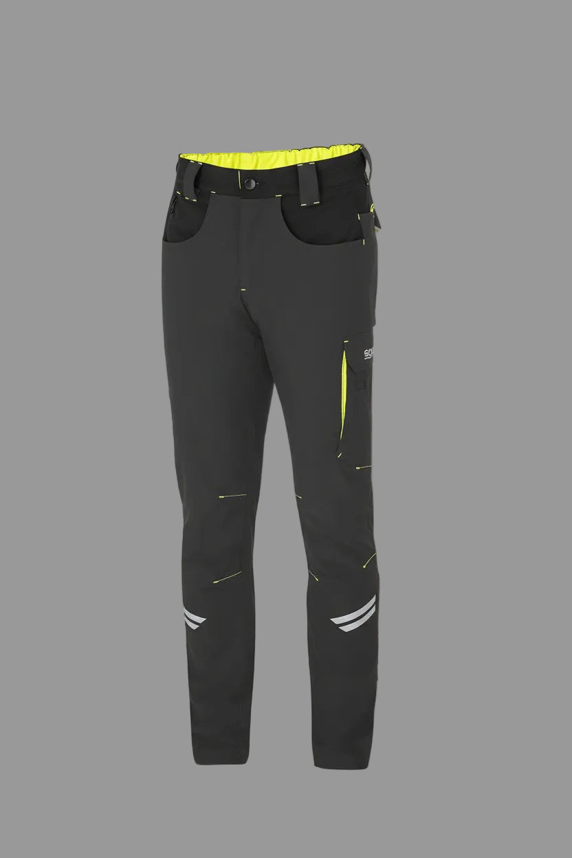 PANTALONE KANSAS LIGHT SPARCO GRIGIO/GIALLO