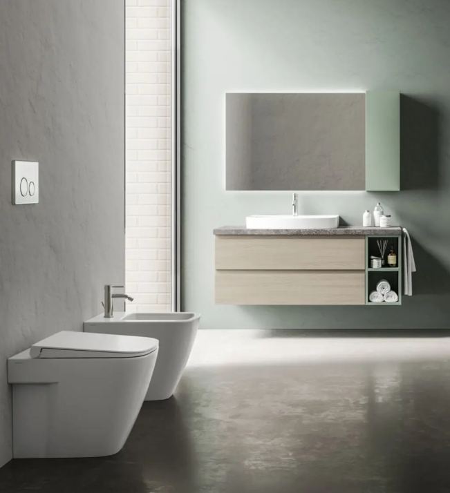 MIA+ VASO + BIDET A TERRA + SEDILE RALLENTATO