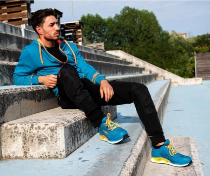 FELPA FULL ZIP TECHNOSAFE BLUE/ORANGE