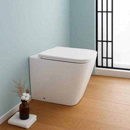 WC A TERRA senza brida + BIDET + SEDILE RALLENTATO - CUBIK - MORINI GROUP