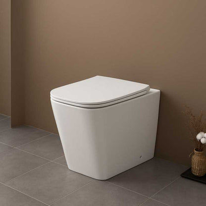 WC A TERRA senza brida + BIDET + SEDILE RALLENTATO - CUBIK - MORINI GROUP