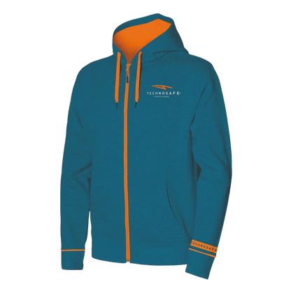 FELPA FULL ZIP TECHNOSAFE BLUE/ORANGE