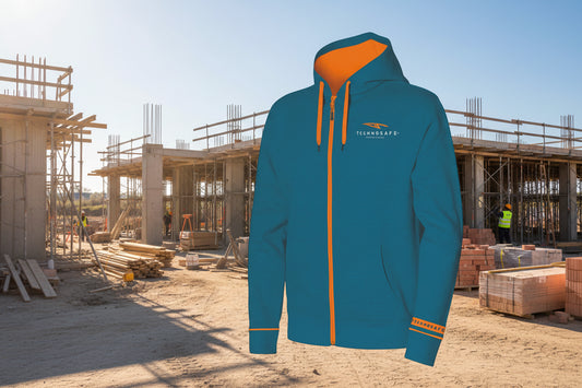FELPA FULL ZIP TECHNOSAFE BLUE/ORANGE