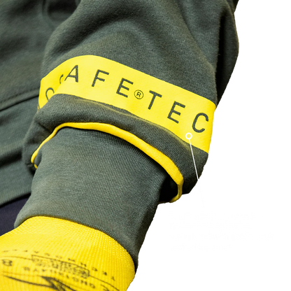 FELPA FULL ZIP TECHNOSAFE GREEN